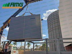 AMG cooling tower assembly in Morrinhos/GO