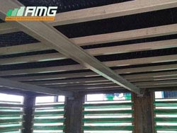 Pultruded I-beam profile in water cooling tower