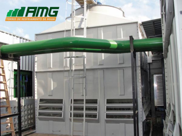 Maintenance, replacement of internals and painting of cooling tower