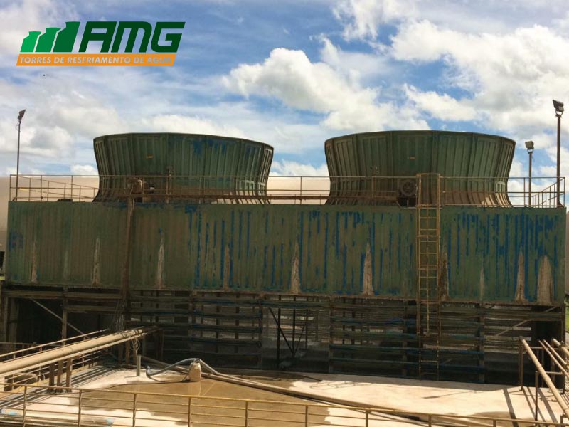Water cooling tower maintenance in Ceará