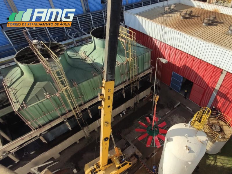 Alpina cooling tower maintenance in São Paulo
