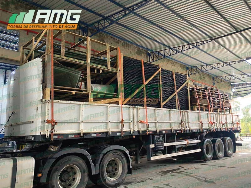 Cooling tower for the food industry, destined for Fernando Prestes, SP.