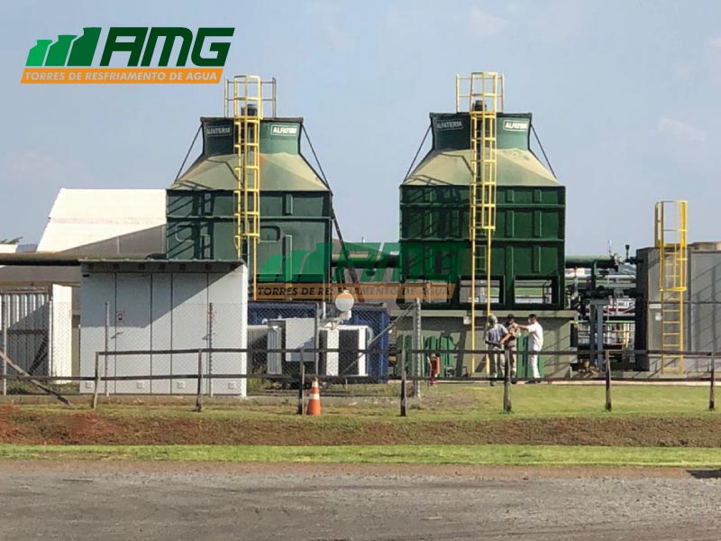 Water cooling tower maintenance in Cosmópolis SP