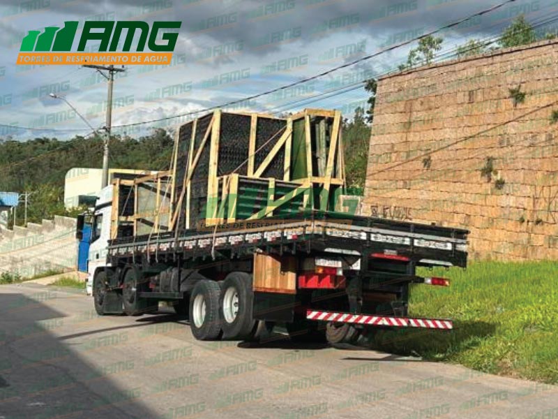 Alpina cooling tower for industrial use, destination Sorocaba/SP.