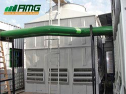 Maintenance, replacement of internals and painting of cooling tower