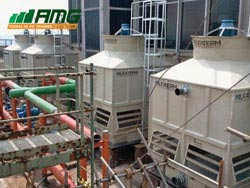Assembly of water cooling towers model ASP 710