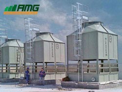 Assembly of water cooling towers model 1070
