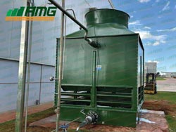 Cooling tower ready for delivery, assembled in Cascavel/PR