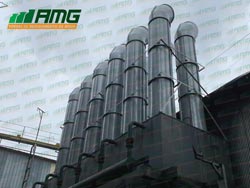 Manufacturing and assembly of discharge ducts in cooling towers