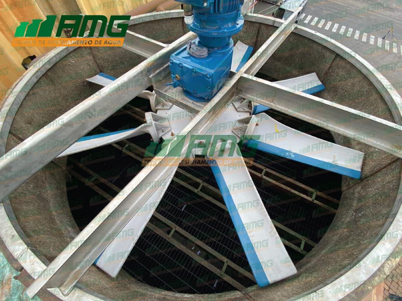 Stainless steel support ring for water cooling tower