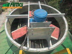 Cooling tower rim maintenance engine support