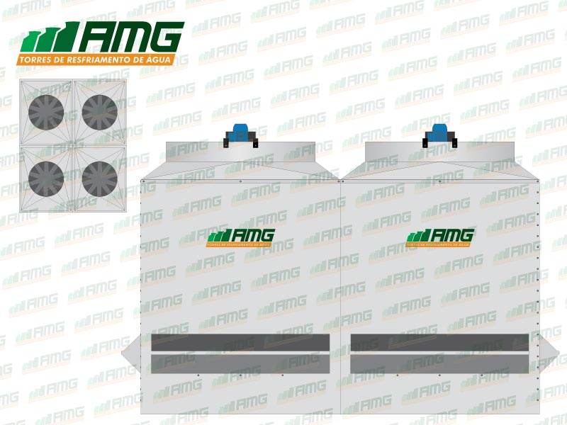 Torre de enfriamiento de agua AMG Modelo 1290