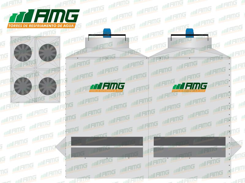 Torre de enfriamiento de agua AMG Modelo 773