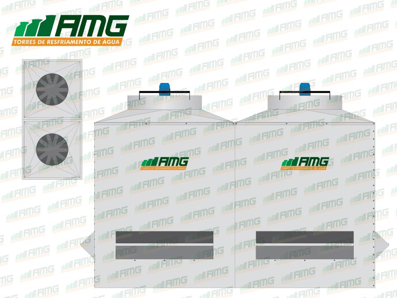 Torre de enfriamiento de agua AMG Modelo 808