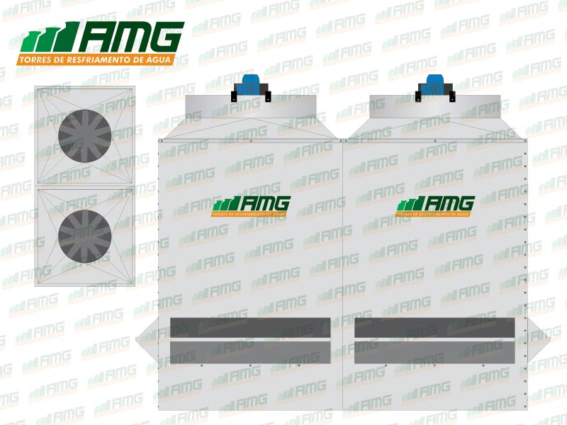 Torre de enfriamiento de agua AMG Modelo 518