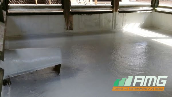 Recuperación de la cuenca de torre de enfriamiento de agua