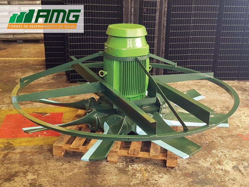 Reacondicionamiento de motor y hélice de torre de enfriamiento de agua Alpina
