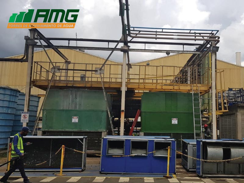 Manutenção de torre resfriamento de água Caravela