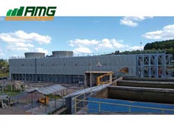 Montaje de torre de enfriamiento de agua Alfaterm modelo EC / 215