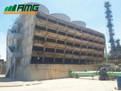 Manutenção de torre de resfriamento de água de concreto