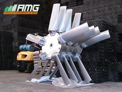 Montaje y balance de hélices para torres de enfriamiento