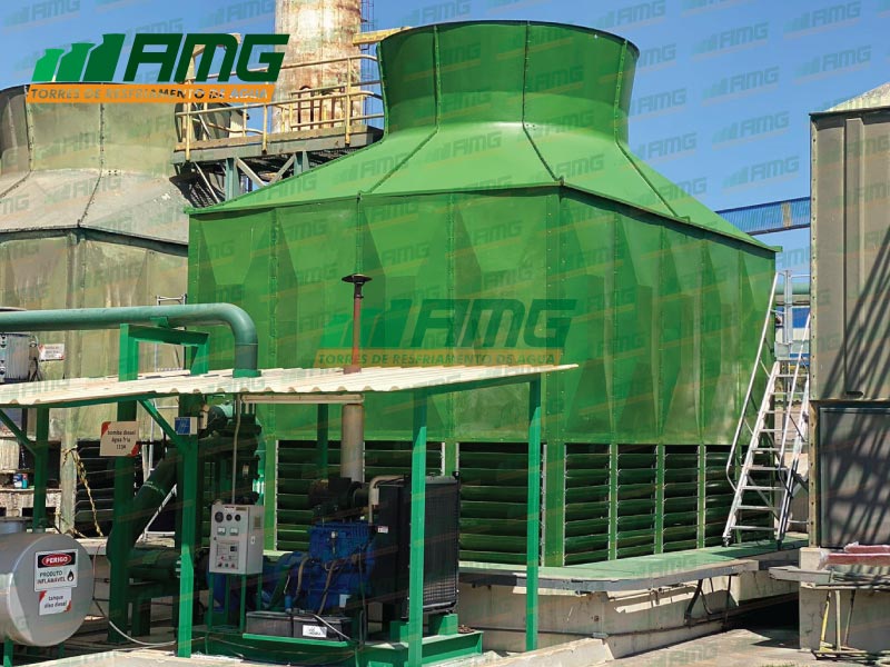 Renovación estructural de la torre de refrigeración de Alpina