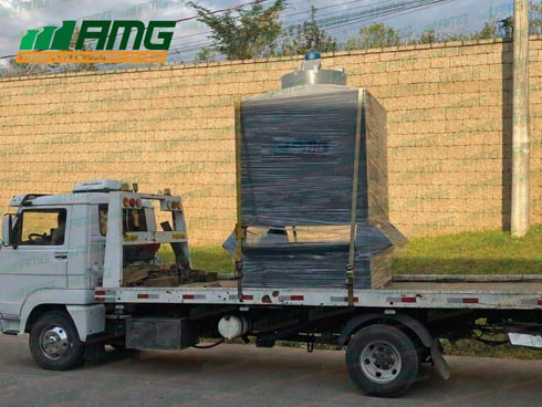 Torre Resfriamento destino Sergipe SE – Torre de Resfriamento AMG 260 para Indústria de Água Mineral em Estância