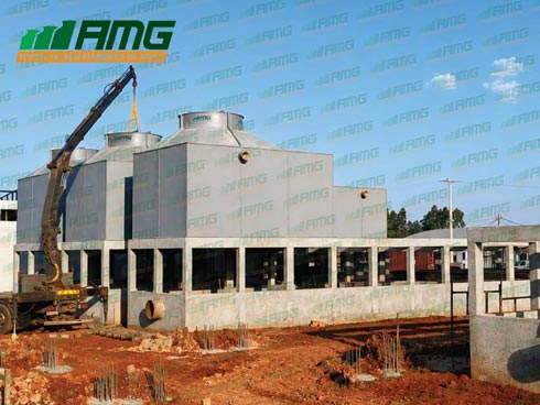 AMG inicia montagem de torres de resfriamento em usina de etanol de milho no Paraguai