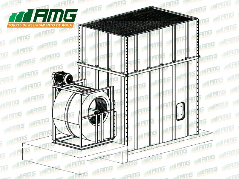 Torre de resfriamento super silenciosa Alfaterm INS 425 seminova